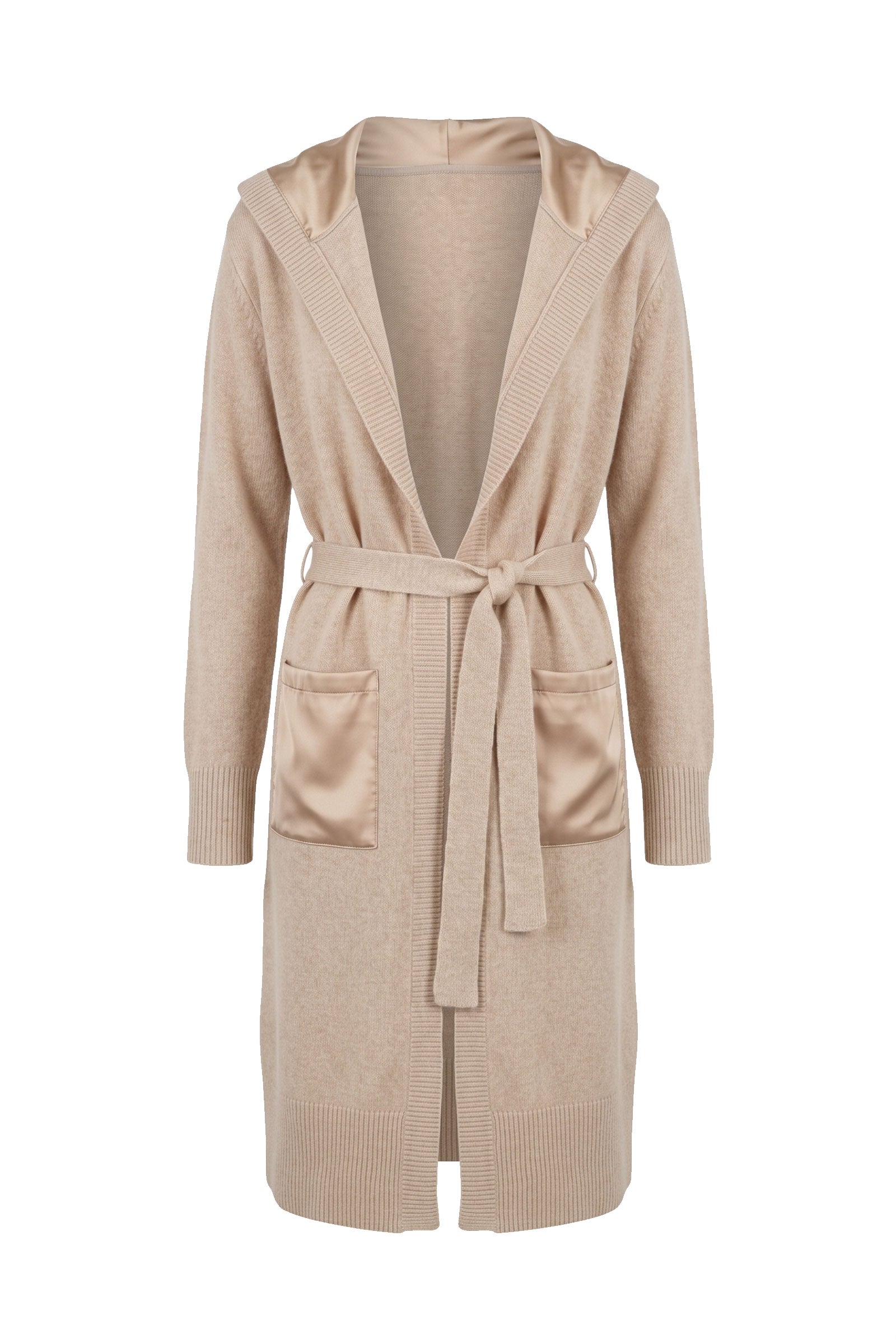 Traveler Cashmere Hooded Lounge Cardigan