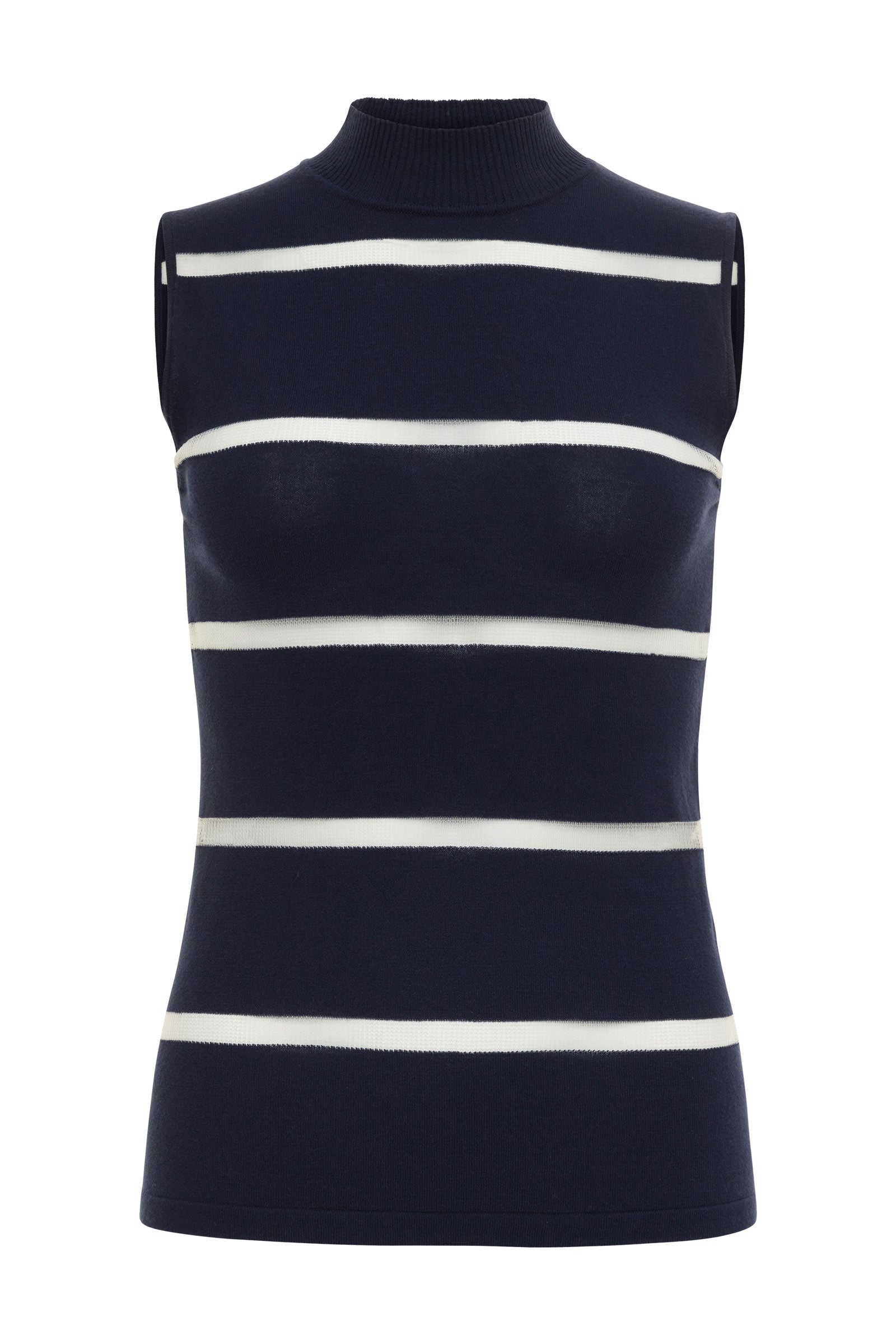 Top de cuello alto de punto Maxine