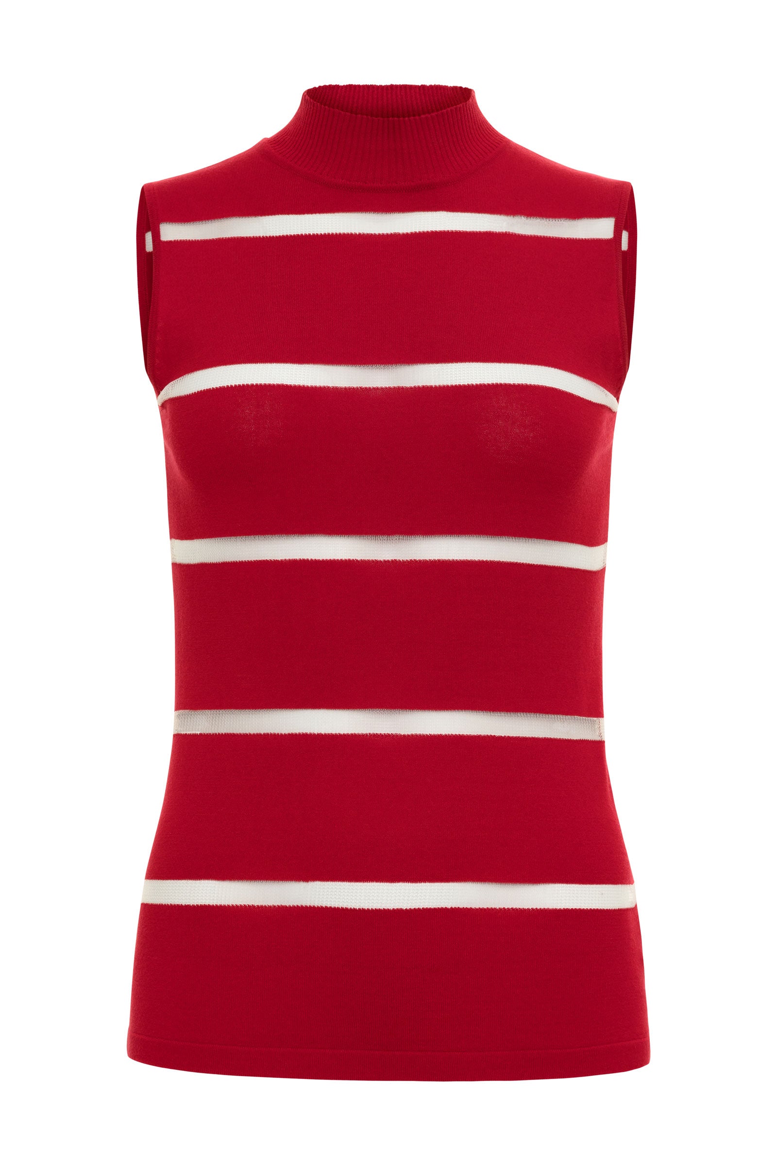 Top de cuello alto de punto Maxine