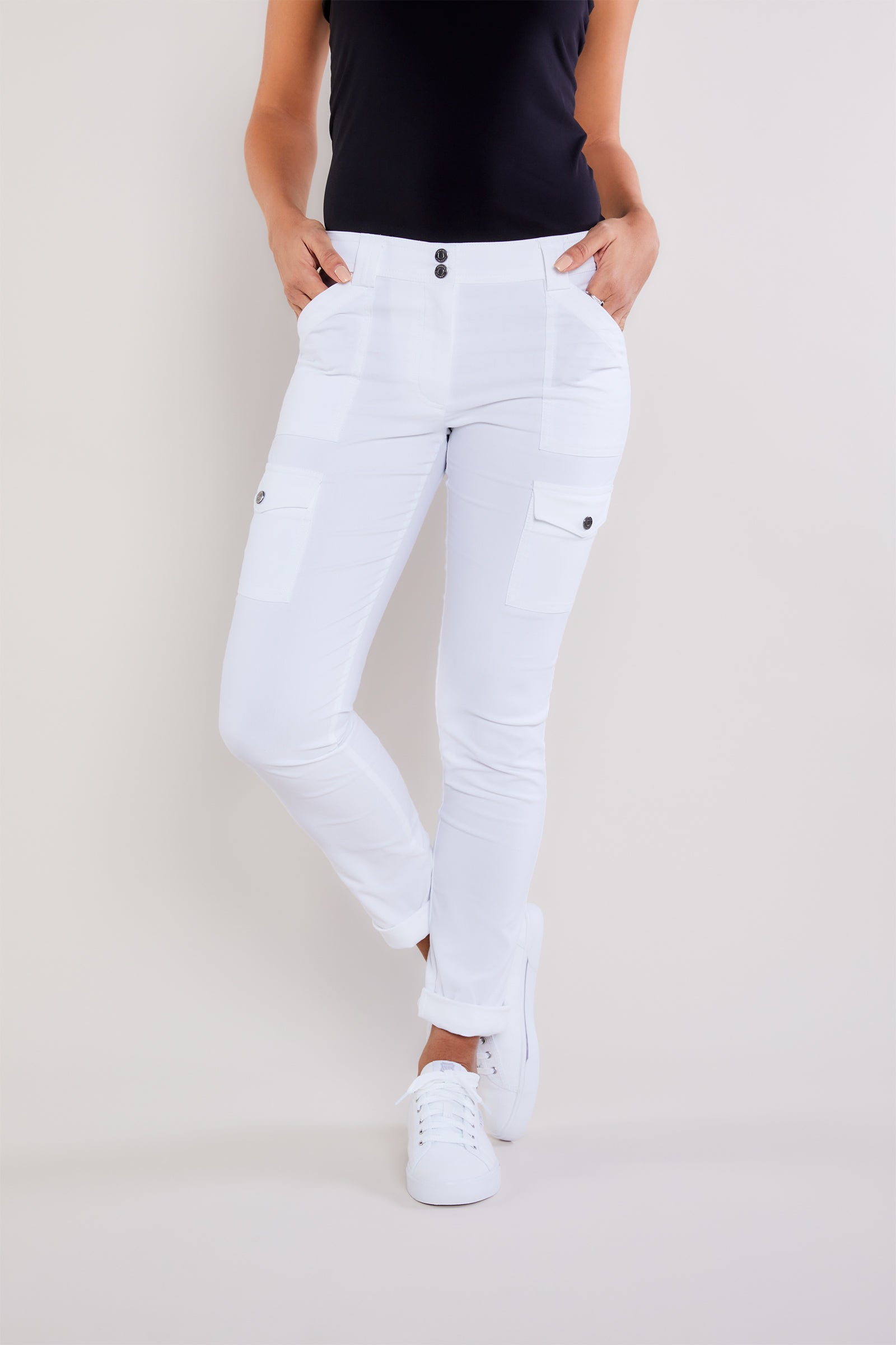 White 2024 pants skinny