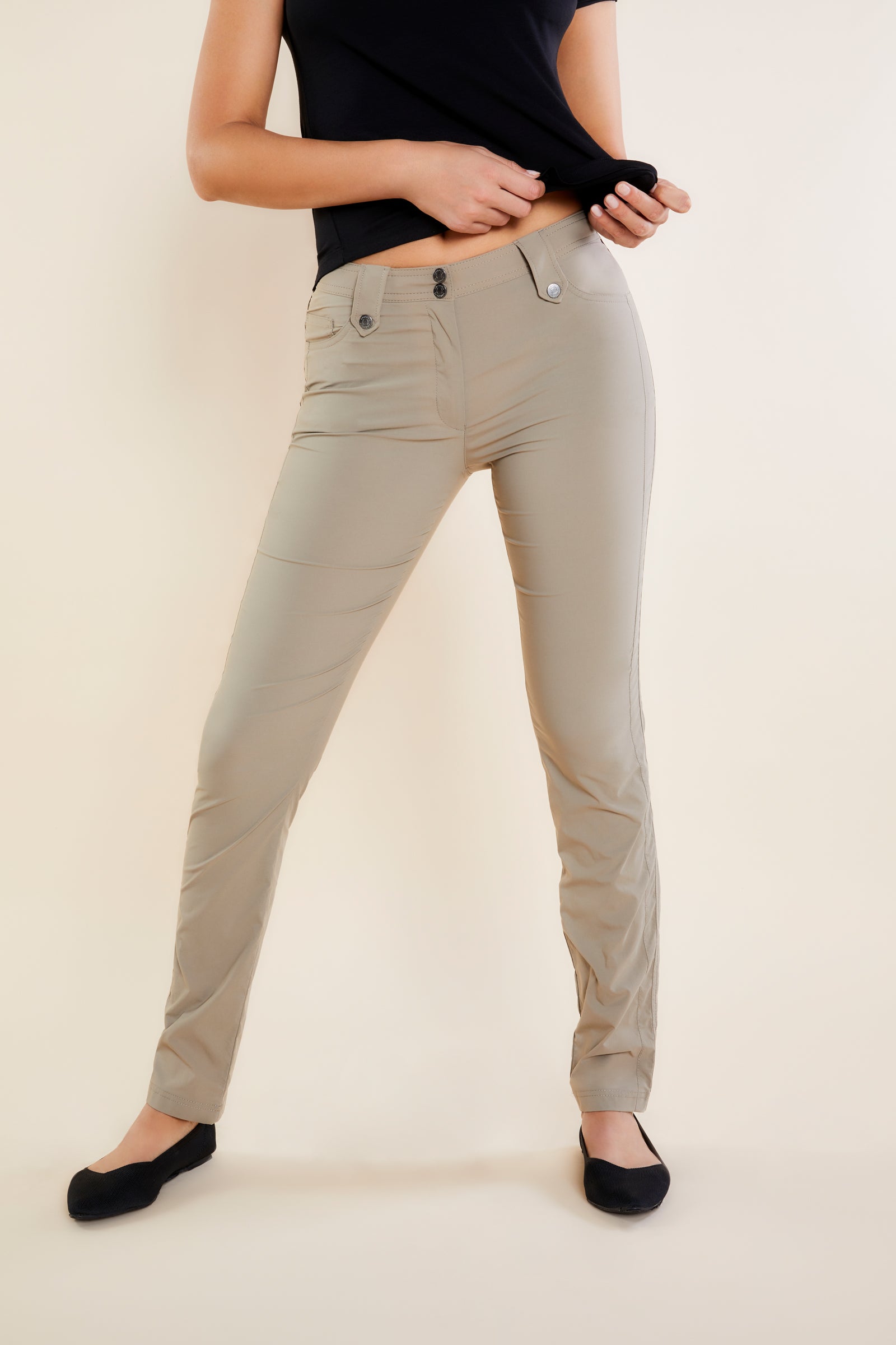 Women's Slim-Sation® Classic Pants, Straight Legs Tummy Control Panel - and  TravelSmith Travel Solutions and Gear