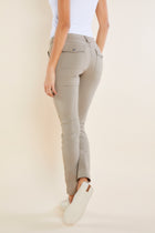 Khaki|| Back Profile of Khaki Skinny Cargo Pants
