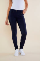 The Best Travel Pants. Front Profile of the Skyler Travel Pant in Navy