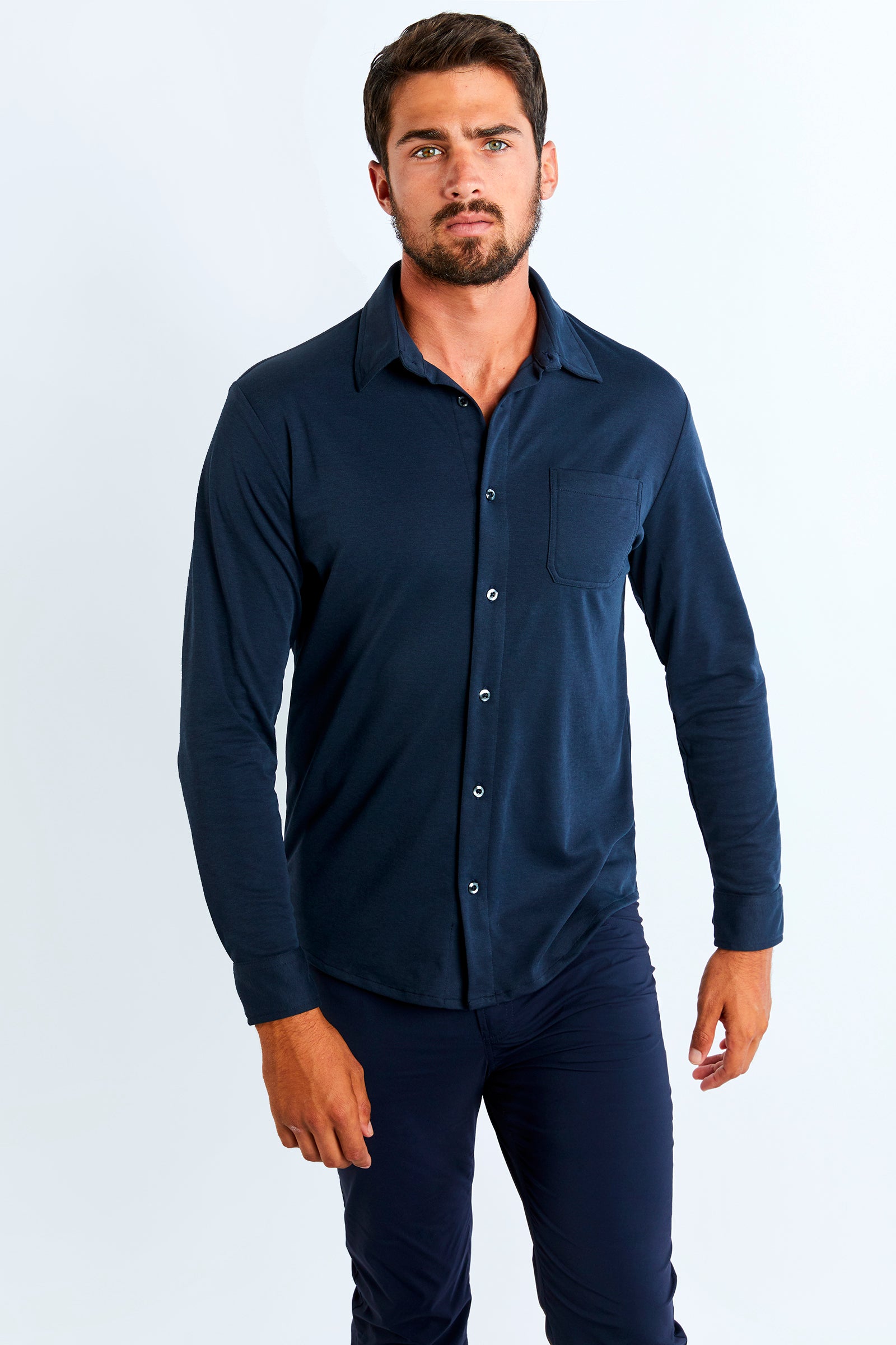 Elevated Performance Menswear | Button-Up Long-Sleeve Shirt | ANATOMIE ...