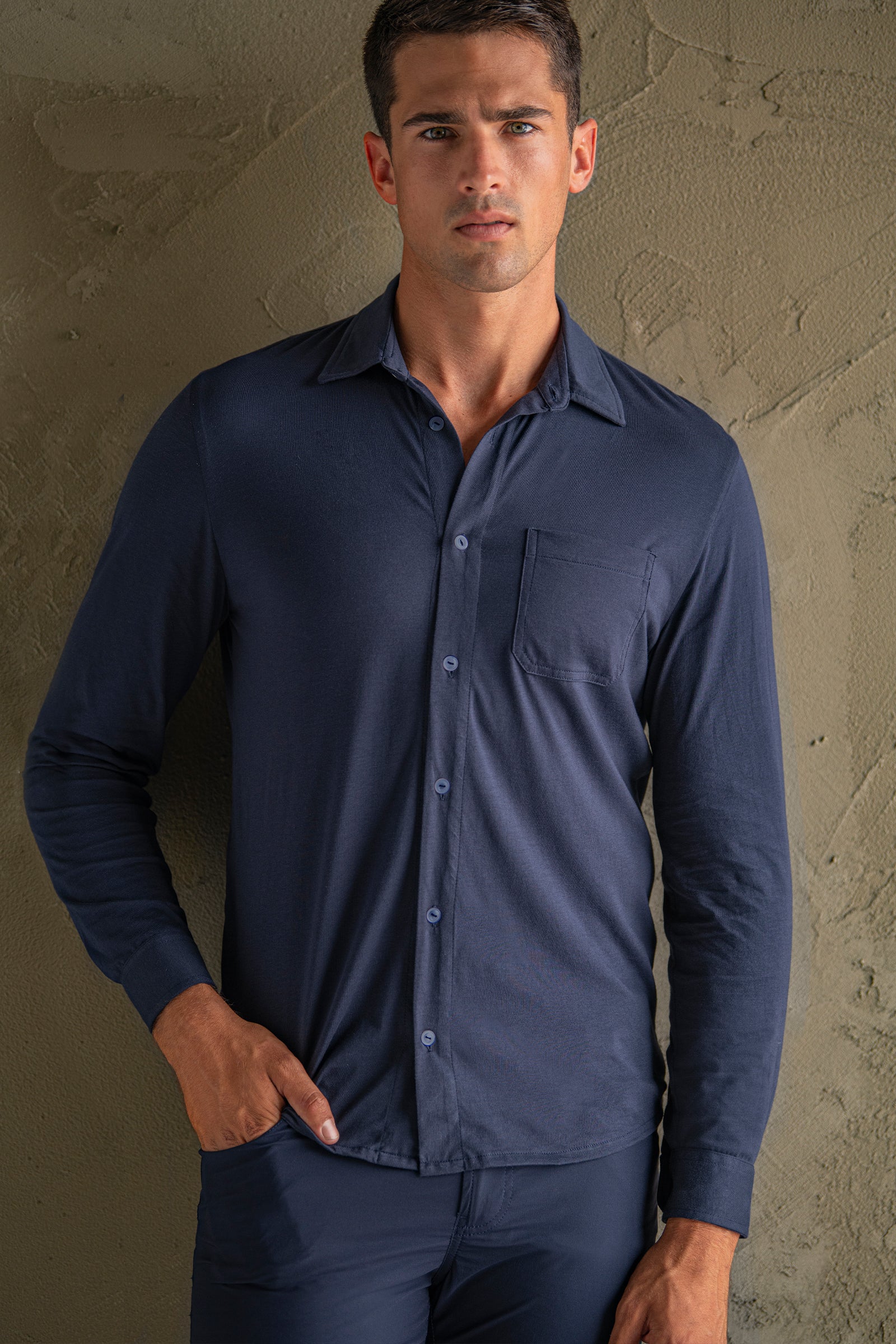 Dylan Men's Button-Up Long-Sleeve Shirt